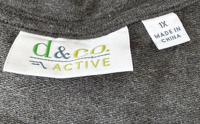 D & Co Preowned great condition Size 1X Gray Dress