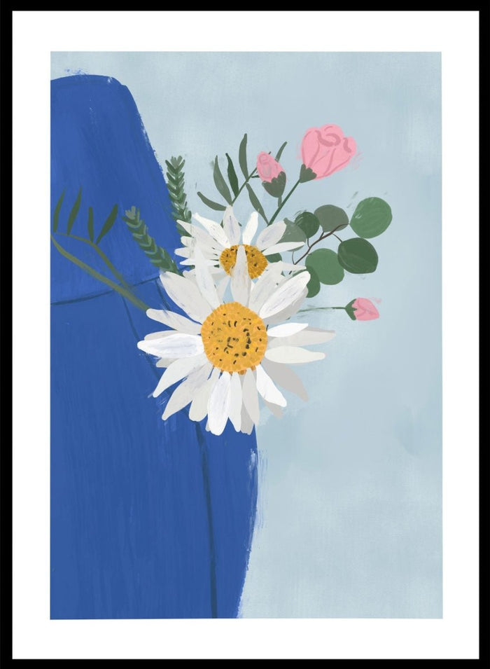 'Daisies in Denim' Aesthetic Art Print_Sugar & Canvas_Sugar & Canvas