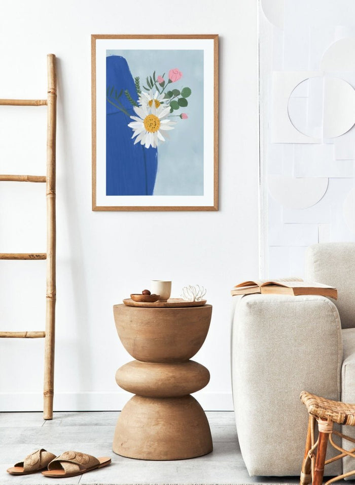 'Daisies in Denim' Aesthetic Art Print_Sugar & Canvas_Sugar & Canvas
