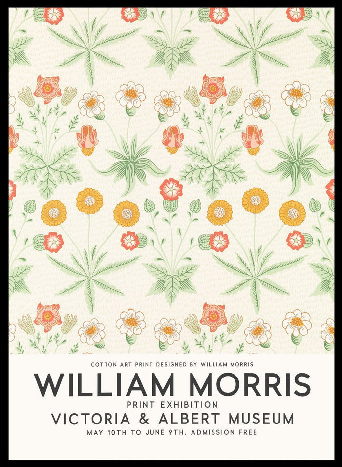 Daisy Flowers by William Morris Print_Sugar & Canvas