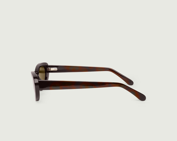 Classic Tort::Dakota Sunglasses cateye tort acetate side