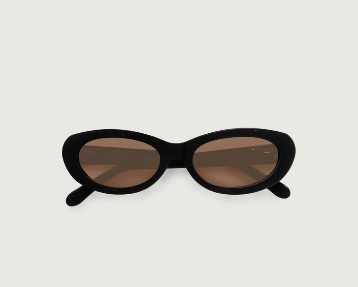 Ink Polarized::Dakota Sunglasses cateye black recycled polyester top