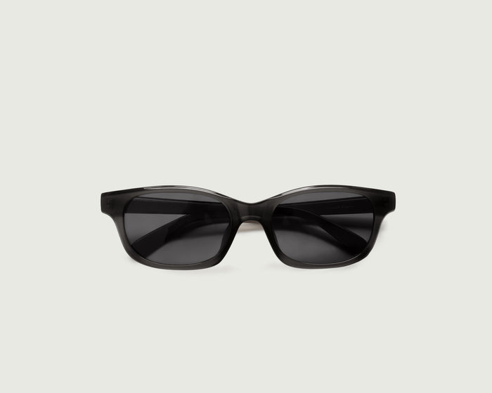 Heron ::Dane Wide Sunglasses rectangle black brown recycled polyester top
