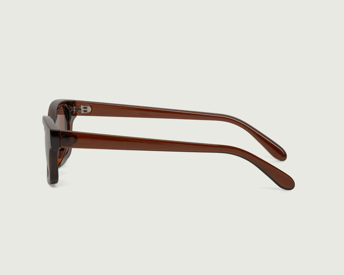 Espresso::Dane Sunglasses rectangle Brown recycled polyester side