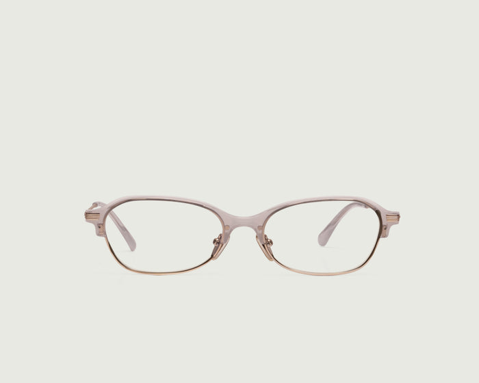 Quartz::Daphne Eyeglasses Oval Pink castor seed front