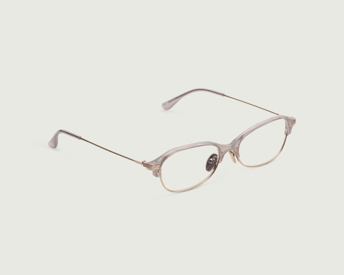 Quartz::Daphne Eyeglasses Oval Pink castor seed front diagonal