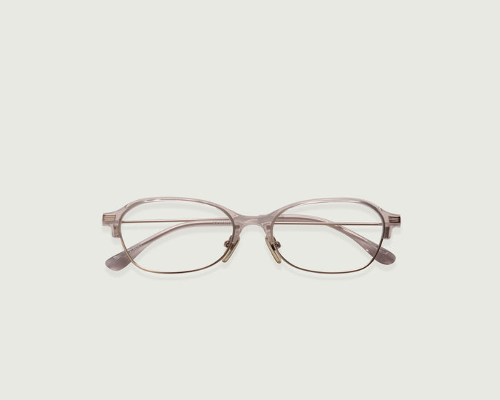 Quartz::Daphne Eyeglasses Oval Pink castor seed top
