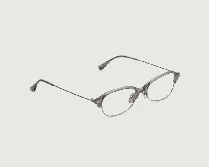 Thistle::Daphne Eyeglasses Oval Purple castor seed front diagonal