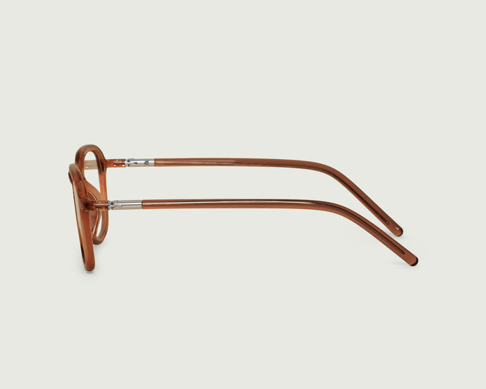 Ale::Daria Eyeglasses square red castor seed side