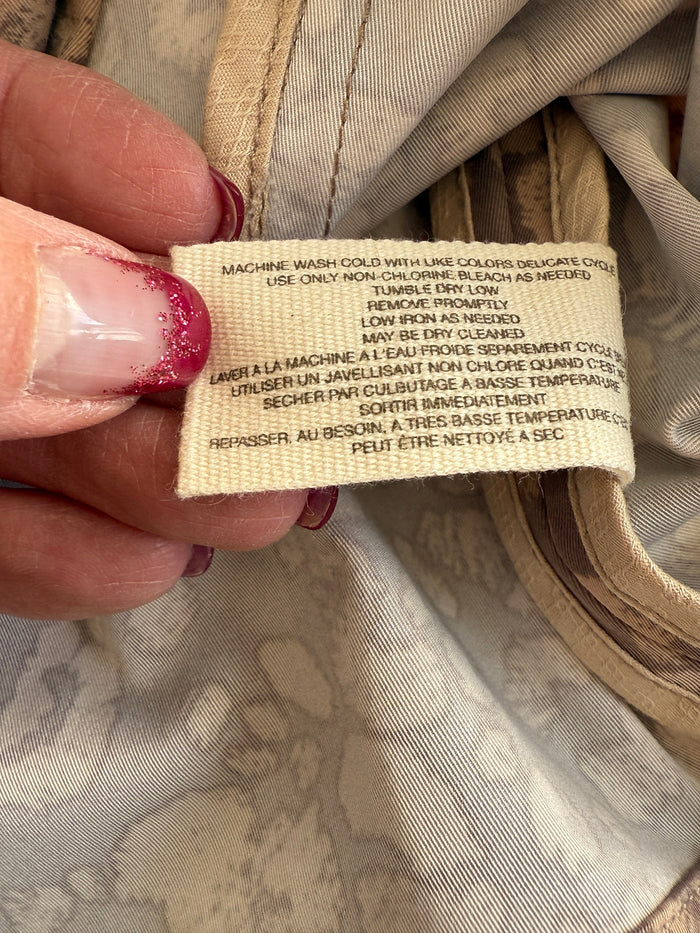 Daughters of the Liberation Preowned great condition Size 12 Taupe Trenchcoat