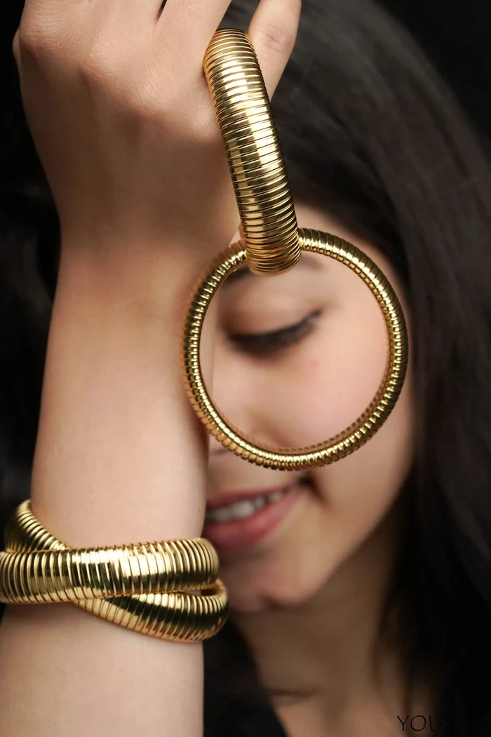 Dayo Chunky Anti Tarnish Bracelet - Gold - Single