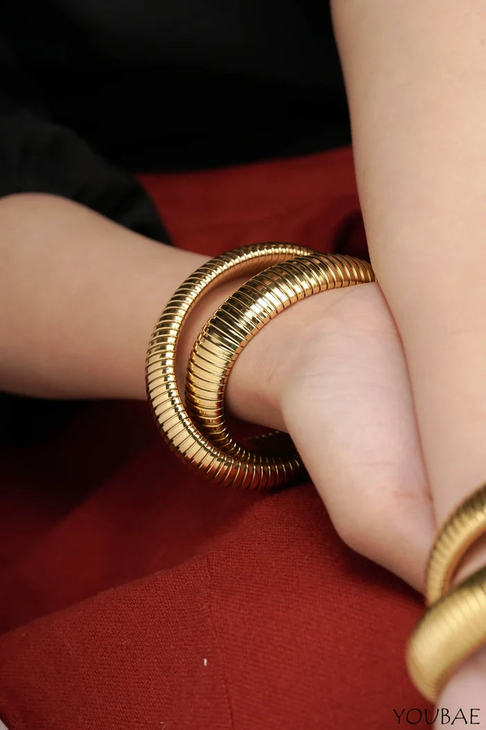 Dayo Chunky Anti Tarnish Bracelet - Gold - Single