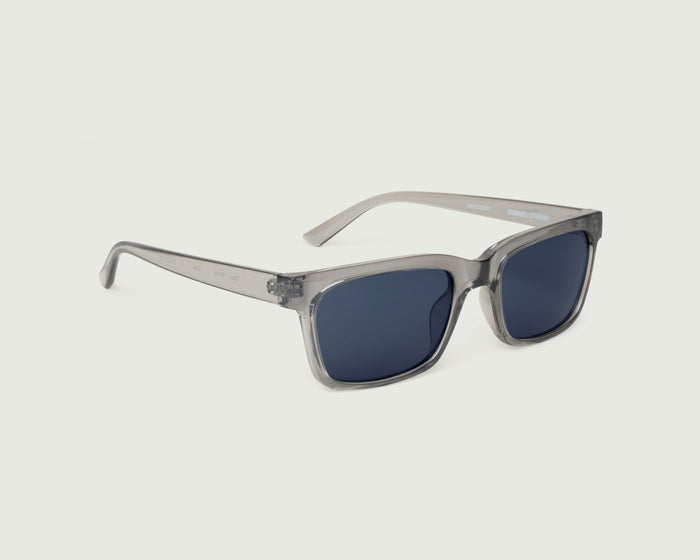 Stone::Dean Sunglasses rectangle blue recycled polyester front diagonal