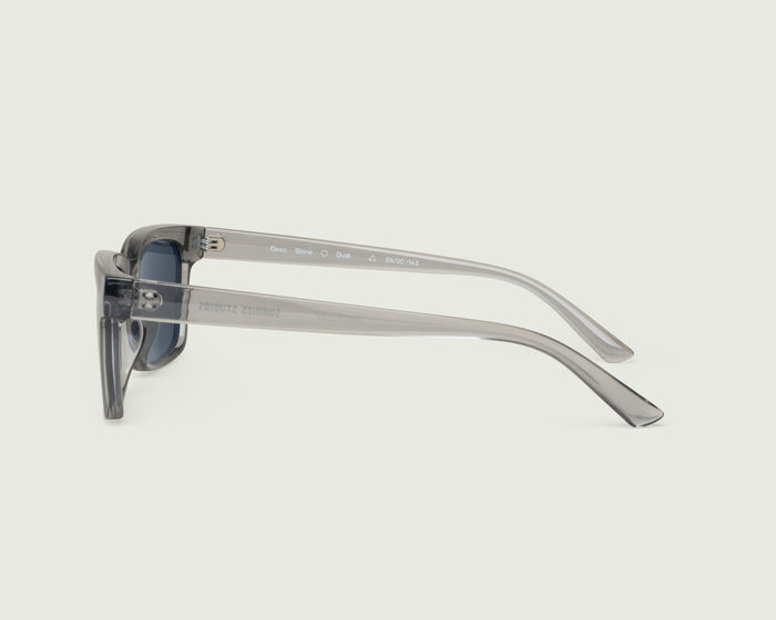 Stone::Dean Sunglasses rectangle blue recycled polyester side