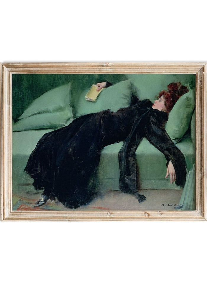 "Decadent Young Woman. After the Dance" Art Print_Sugar & Canvas_Ramon Casas