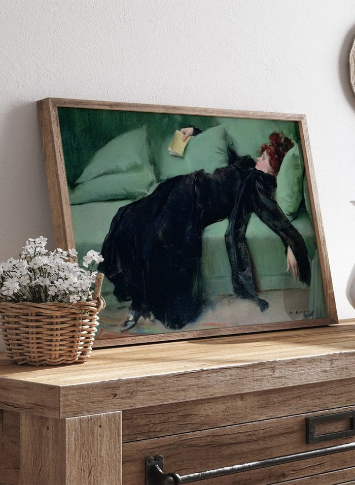 "Decadent Young Woman. After the Dance" Art Print_Sugar & Canvas_Ramon Casas