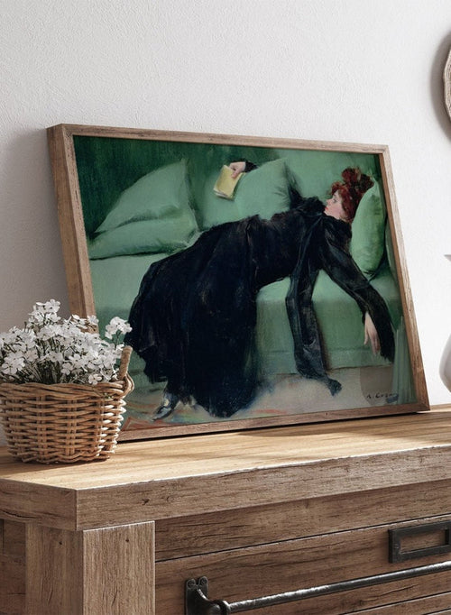 "Decadent Young Woman. After the Dance" Art Print_Sugar & Canvas_Ramon Casas