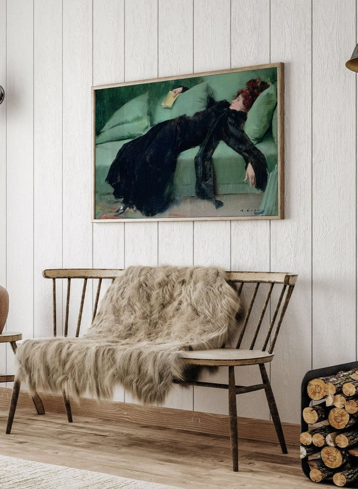 "Decadent Young Woman. After the Dance" Art Print_Sugar & Canvas_Ramon Casas