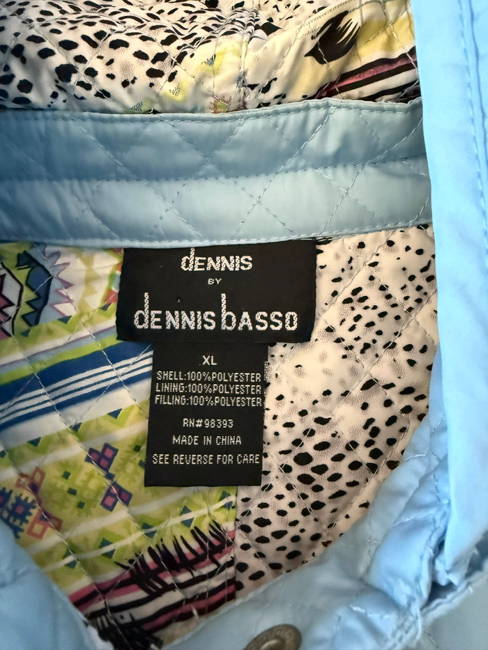 Dennis Basso Preowned great condition Size XL Light blue Jacket outdoor