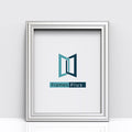 Silver picture and poster frames showcasing the Frames Plus logo in a sleek design.