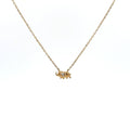 Diamond Elephant Pendant Necklace