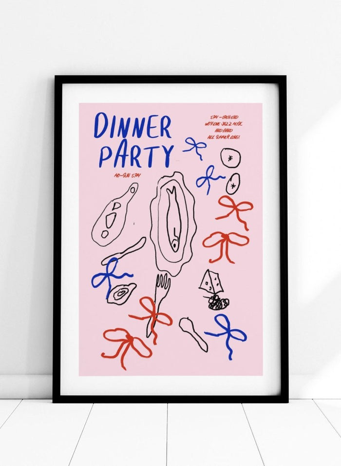 'Dinner Party' Aesthetic Art Print_Sugar & Canvas_Sugar & Canvas