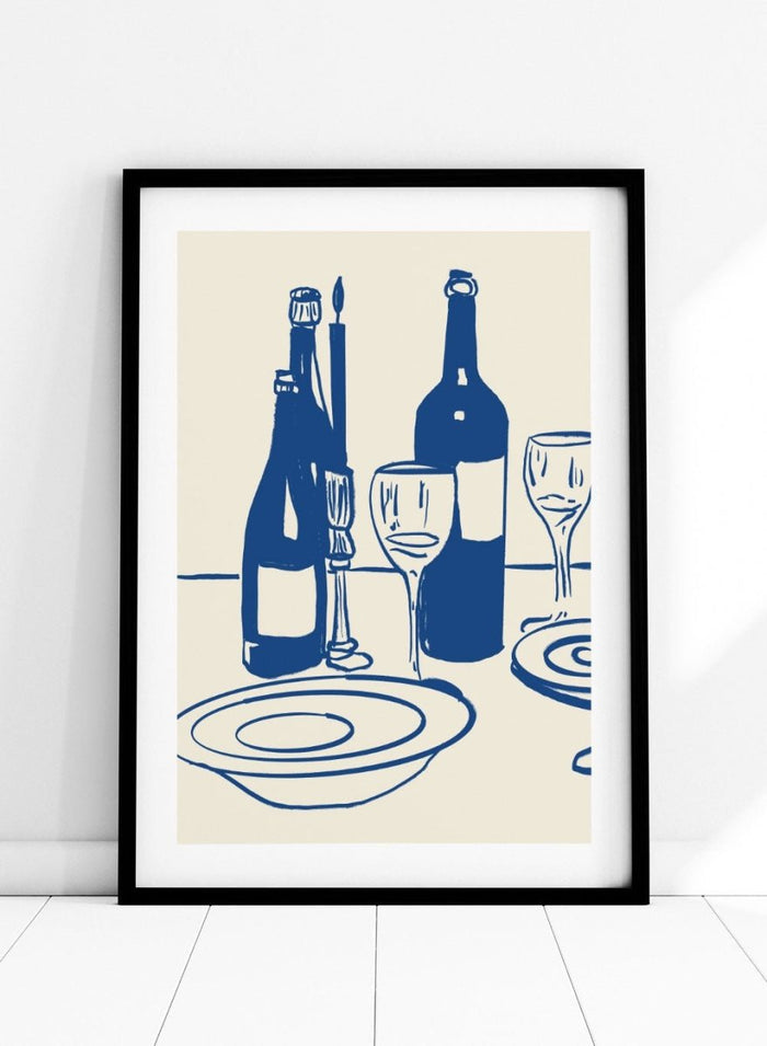 'Dinner Party' Aesthetic Art Print_Sugar & Canvas_Sugar & Canvas