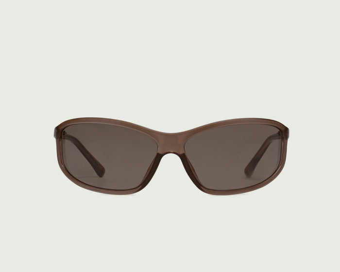 Molasses::Div Sunglasses Rectangle Brown recycled polyester front