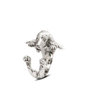 Cocker Spaniel Silver Hug Ring