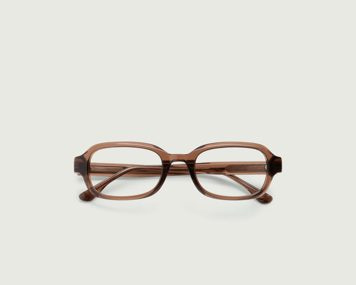 Nutmeg::Don Eyeglasses rectangle Brown acetate top