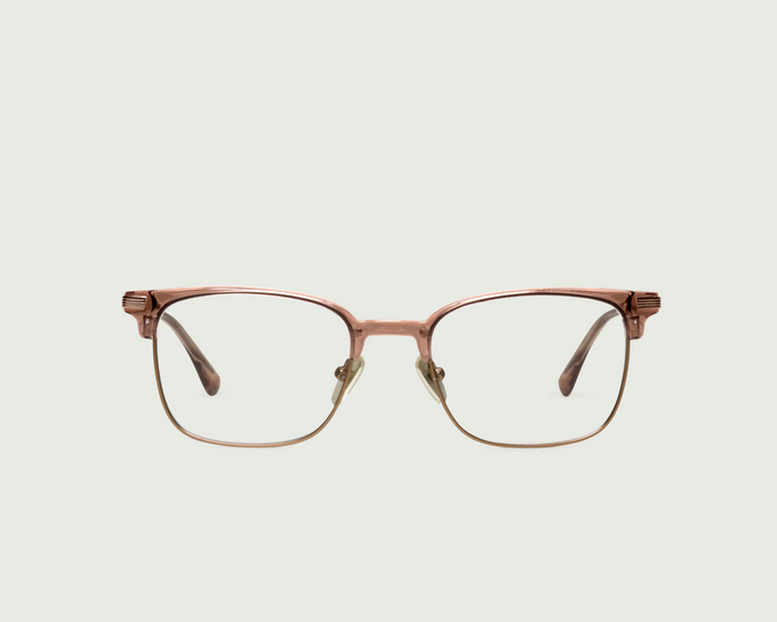 Almond::Drew Eyeglasses Square Brown plant-based plastic front