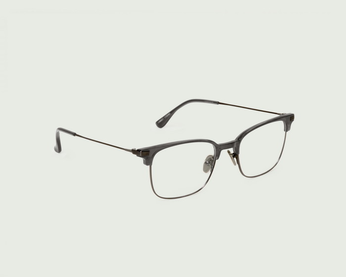 Ant::Drew Eyeglasses Square Black plant-based plastic front diagonal