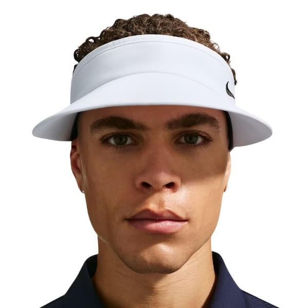 Nike Dri-FIT Ace Golf Visor White/Anthracite/Black - SU27 Unisex