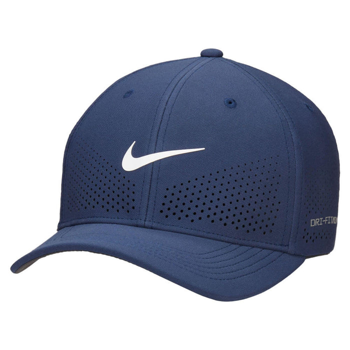 Nike Dri-FIT ADV Rise Structured SwooshFlex Golf Cap Midnight Navy/Anthracite/White - SU25 Unisex
