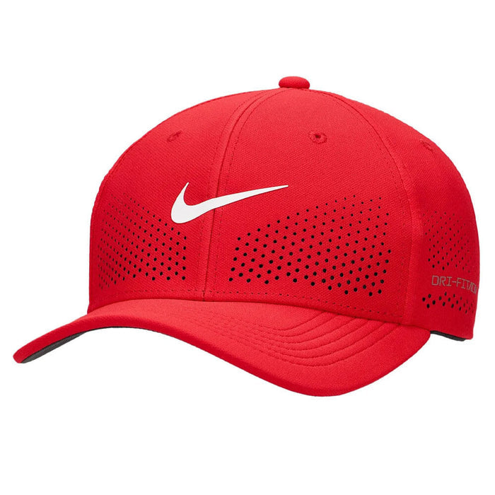 Nike Dri-FIT ADV Rise Structured SwooshFlex Golf Cap University Red/Anthracite/White - SU25 Unisex