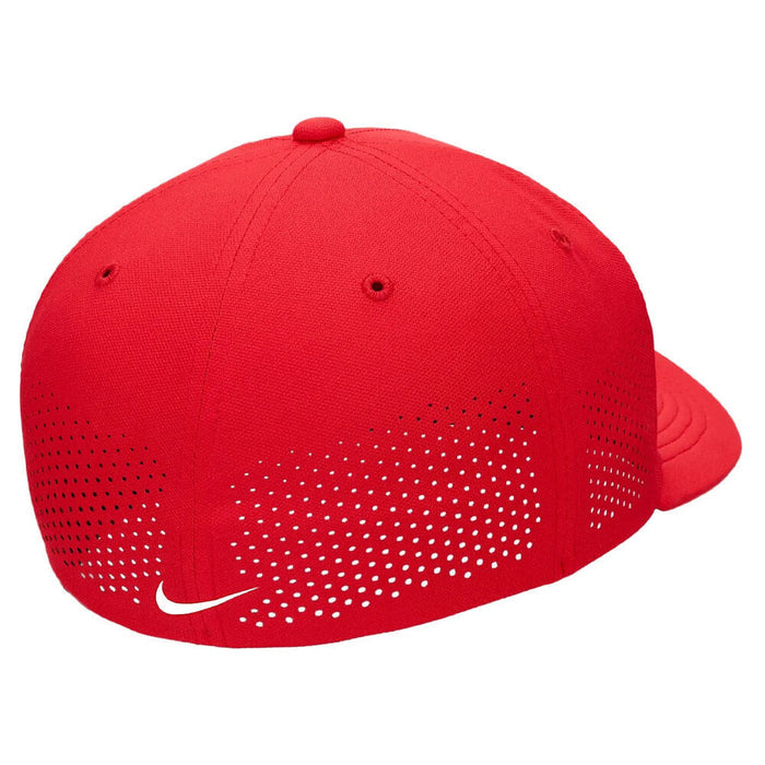 Nike Dri-FIT ADV Rise Structured SwooshFlex Golf Cap University Red/Anthracite/White - SU25 Unisex