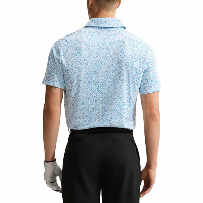 Nike Dri-FIT Par Microprint Birds Golf Polo Aurora Blue - FA26 Men