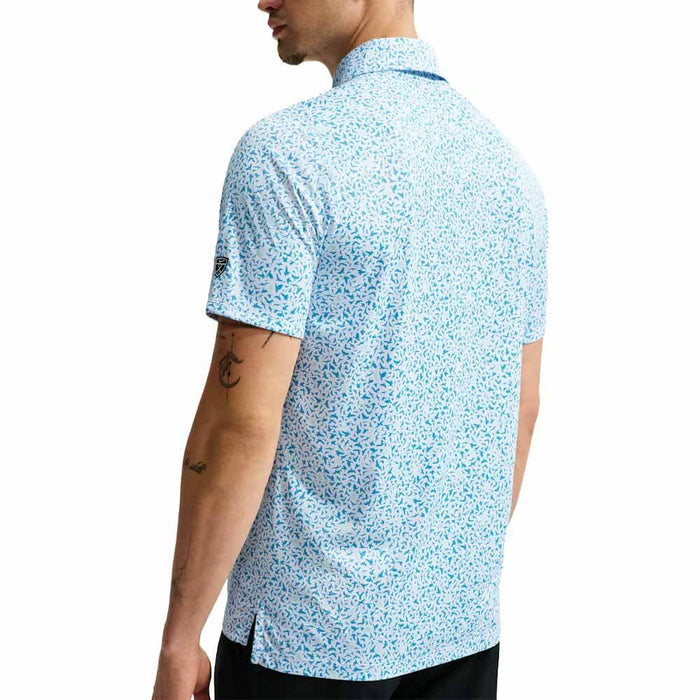 Nike Dri-FIT Par Microprint Birds Golf Polo Aurora Blue - FA26 Men
