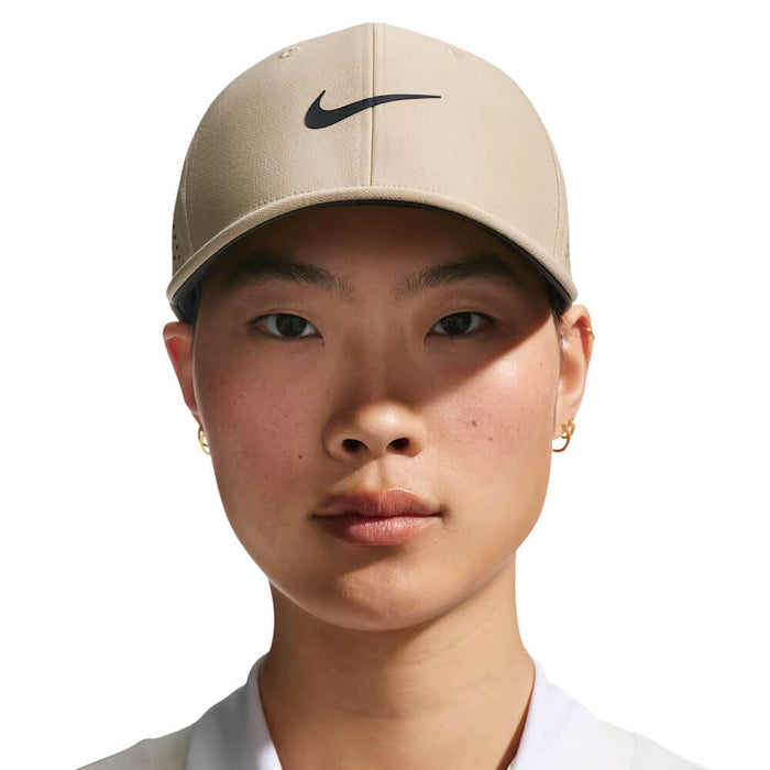 Nike Dri-FIT Rise ADV SwooshFlex Structured Golf Cap Limestone/Anthracite/Black - SU26 Unisex