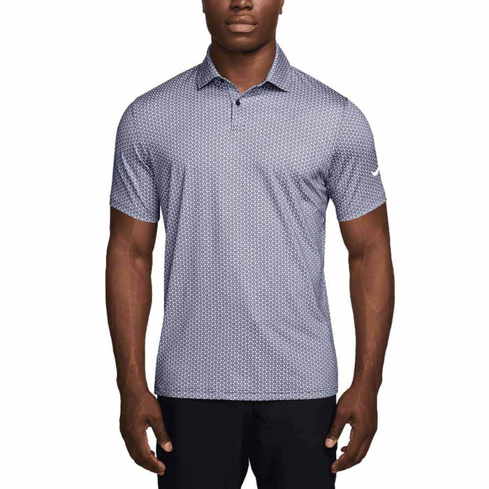 Nike Dri-FIT Velocity Micro-Print Golf Polo College Navy/College Navy/White - FW26 Men