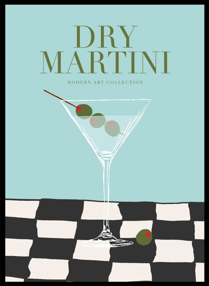 Dry Martini Drink Bar Art Print_Sugar & Canvas_Sugar & Canvas