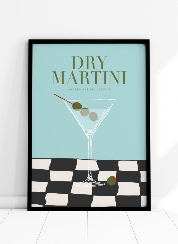 Dry Martini Drink Bar Art Print_Sugar & Canvas_Sugar & Canvas