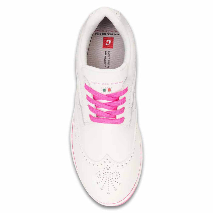 Duca Del Cosma Golf Tuscania Spikeless Golf Shoes White/Pink - SS26 Women