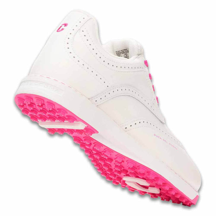 Duca Del Cosma Golf Tuscania Spikeless Golf Shoes White/Pink - SS26 Women