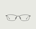 Charcoal::Eddie Eyeglasses rectangle black titanium front