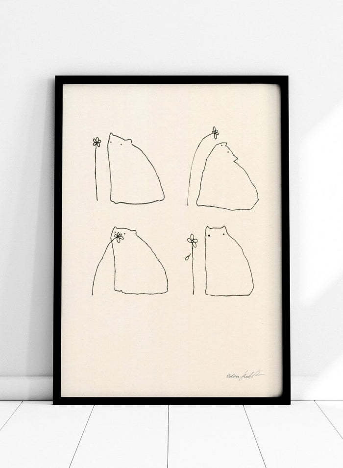 Eden Kalif - Pollen the Cat Art Print