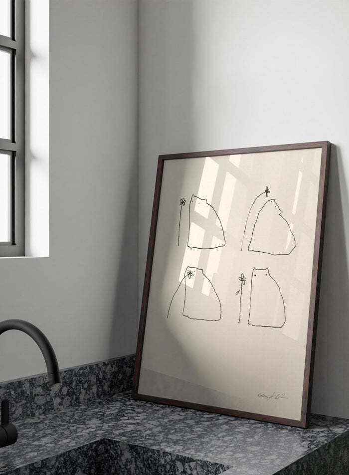 Eden Kalif - Pollen the Cat Art Print
