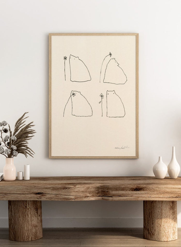 Eden Kalif - Pollen the Cat Art Print