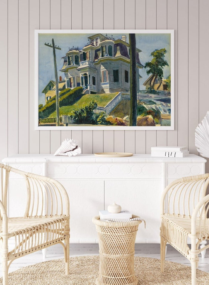 Edward Hopper Haskell’s House 1924 Art Print EH03_Sugar & Canvas_Sugar & Canvas