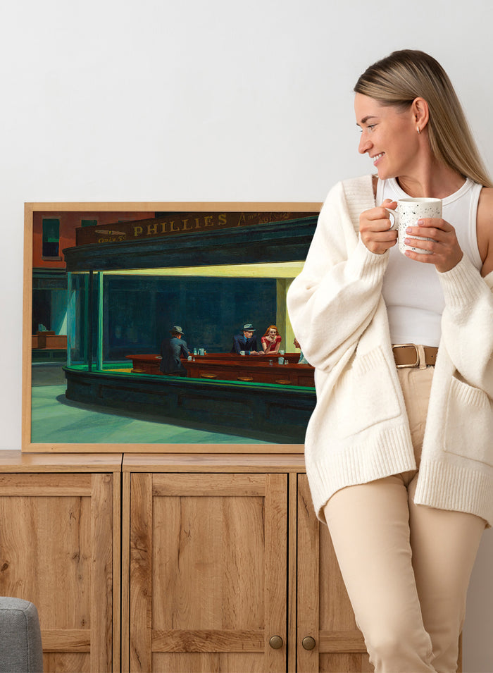 Edward Hopper Nighthawks 1942 Art Print EH01